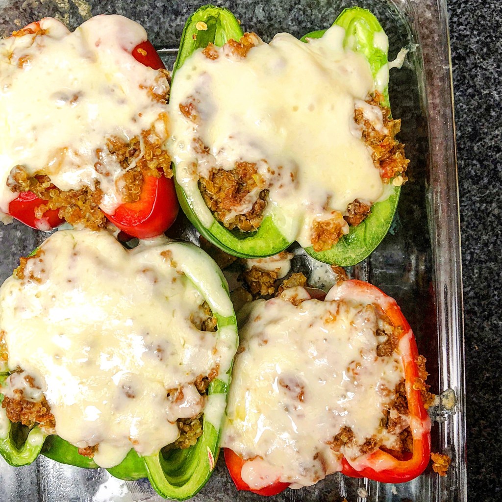 Meatless Quinoa Stuffed Peppers