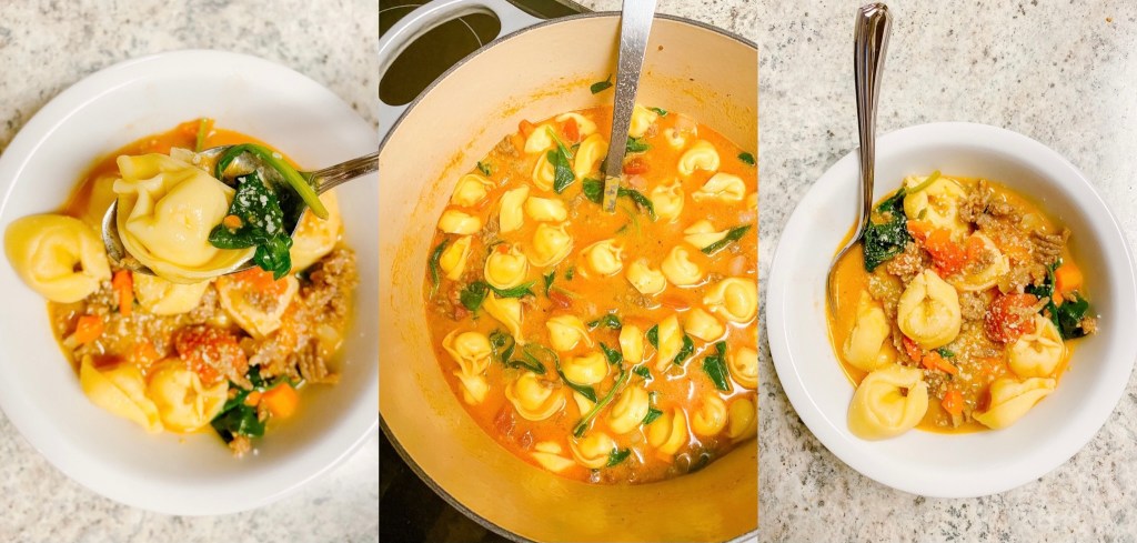 Italian Sausage Spinach Tortellini&nbsp;Soup